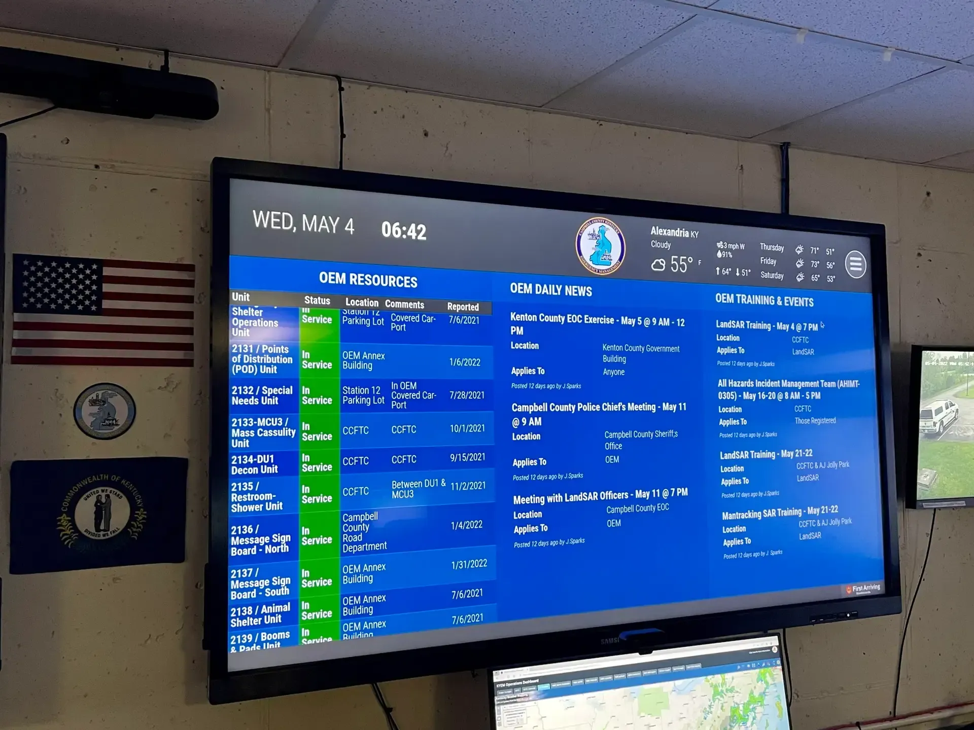 Campbell County (KY) OEM Finds Communicating with Fire Departments Easy with Digital Dashboards