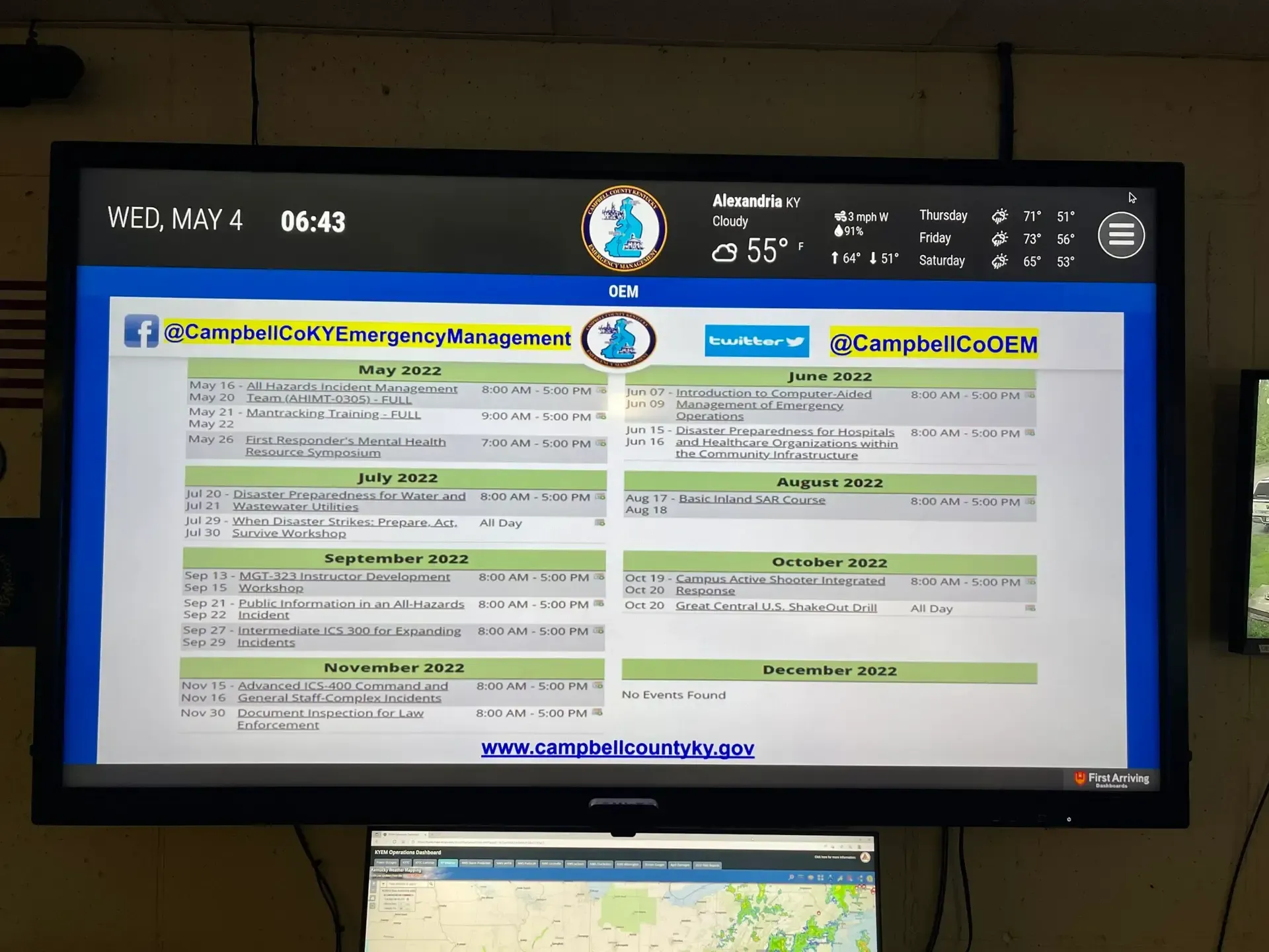 Campbell County (KY) OEM Finds Communicating with Fire Departments Easy with Digital Dashboards