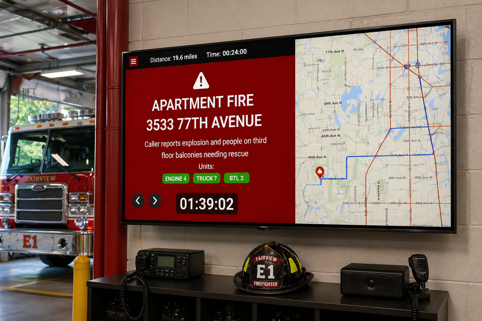 Alarm On Wall FIRE