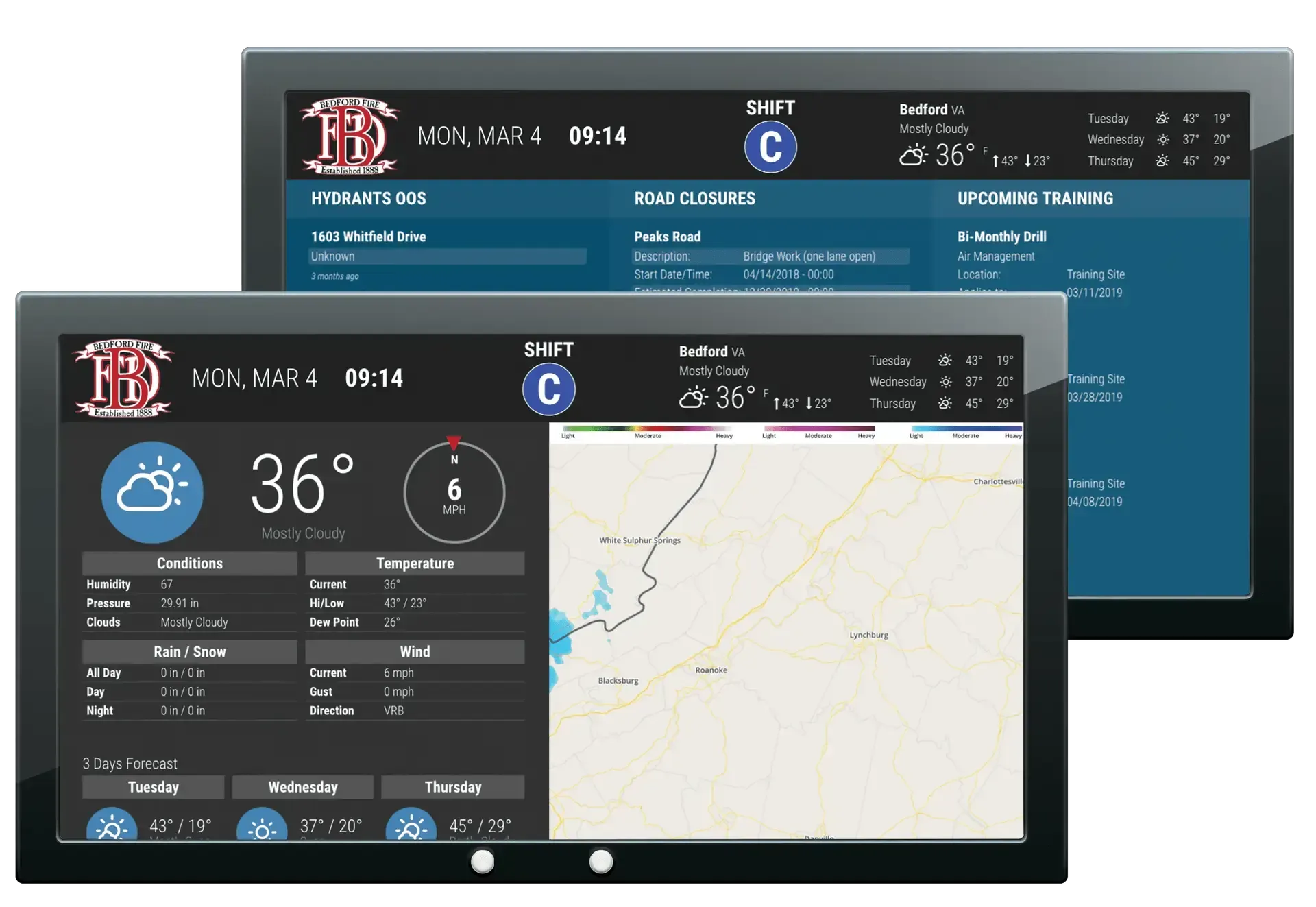 Bedford FD Employs First Arriving Dashboards, Advances Internal Communication