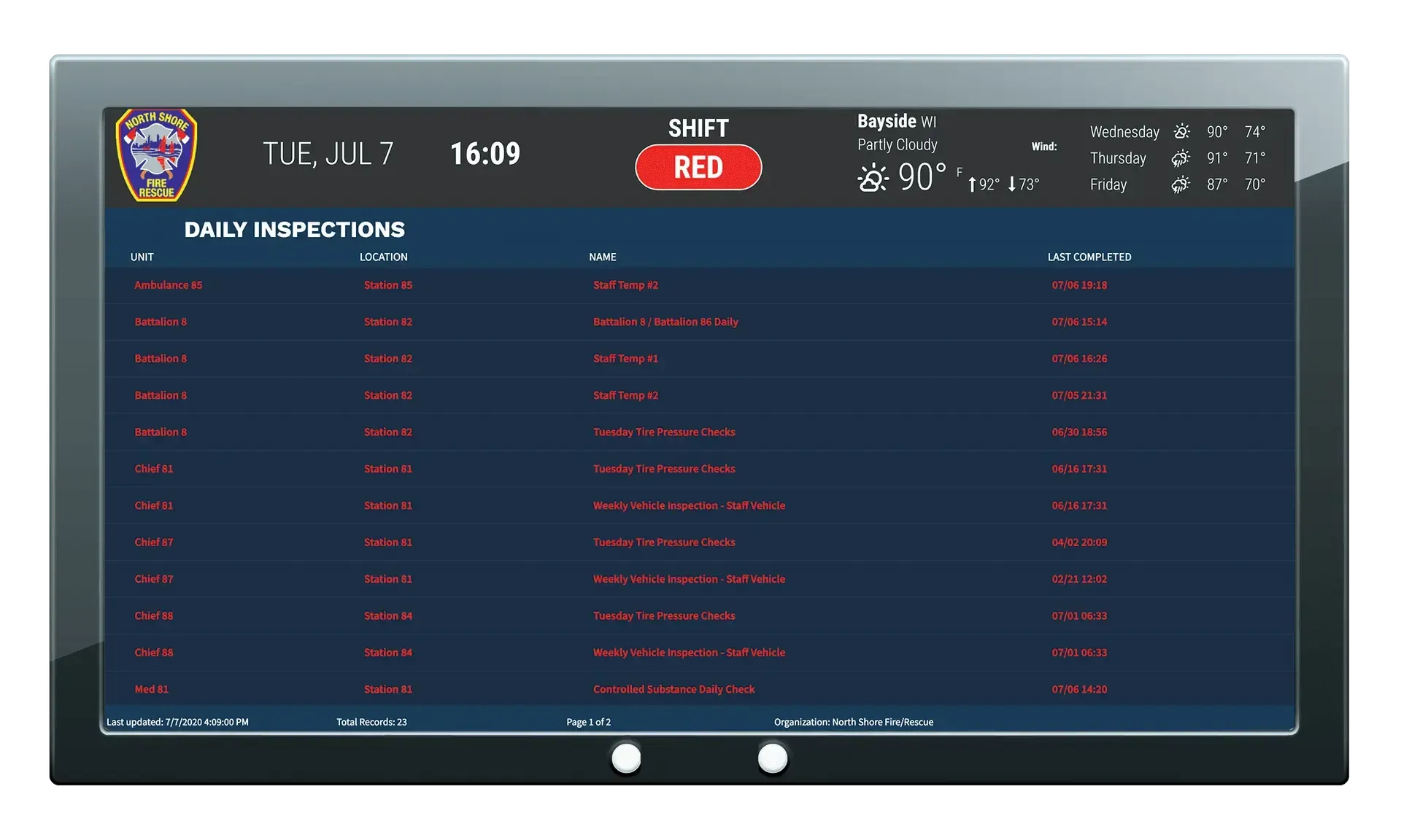 Integration with Operative IQ Disseminates Timely Information At North Shore Fire Rescue