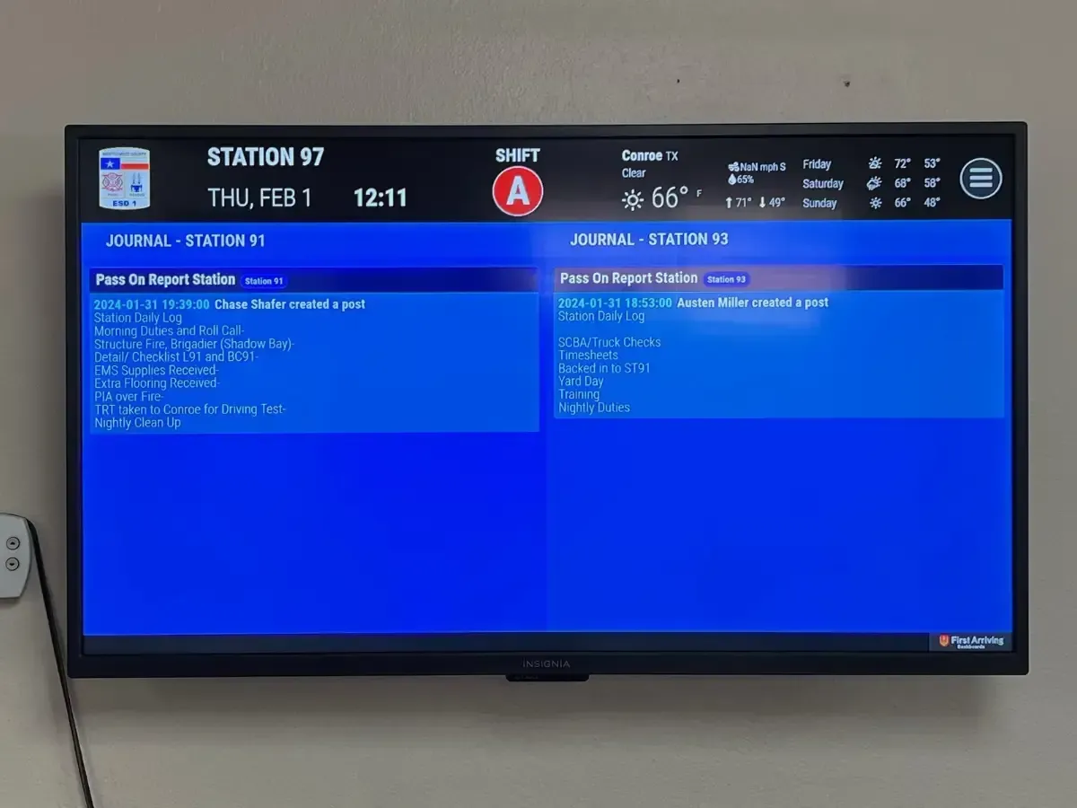 Dashboards Reinforce Messaging at Texas Emergency Services District