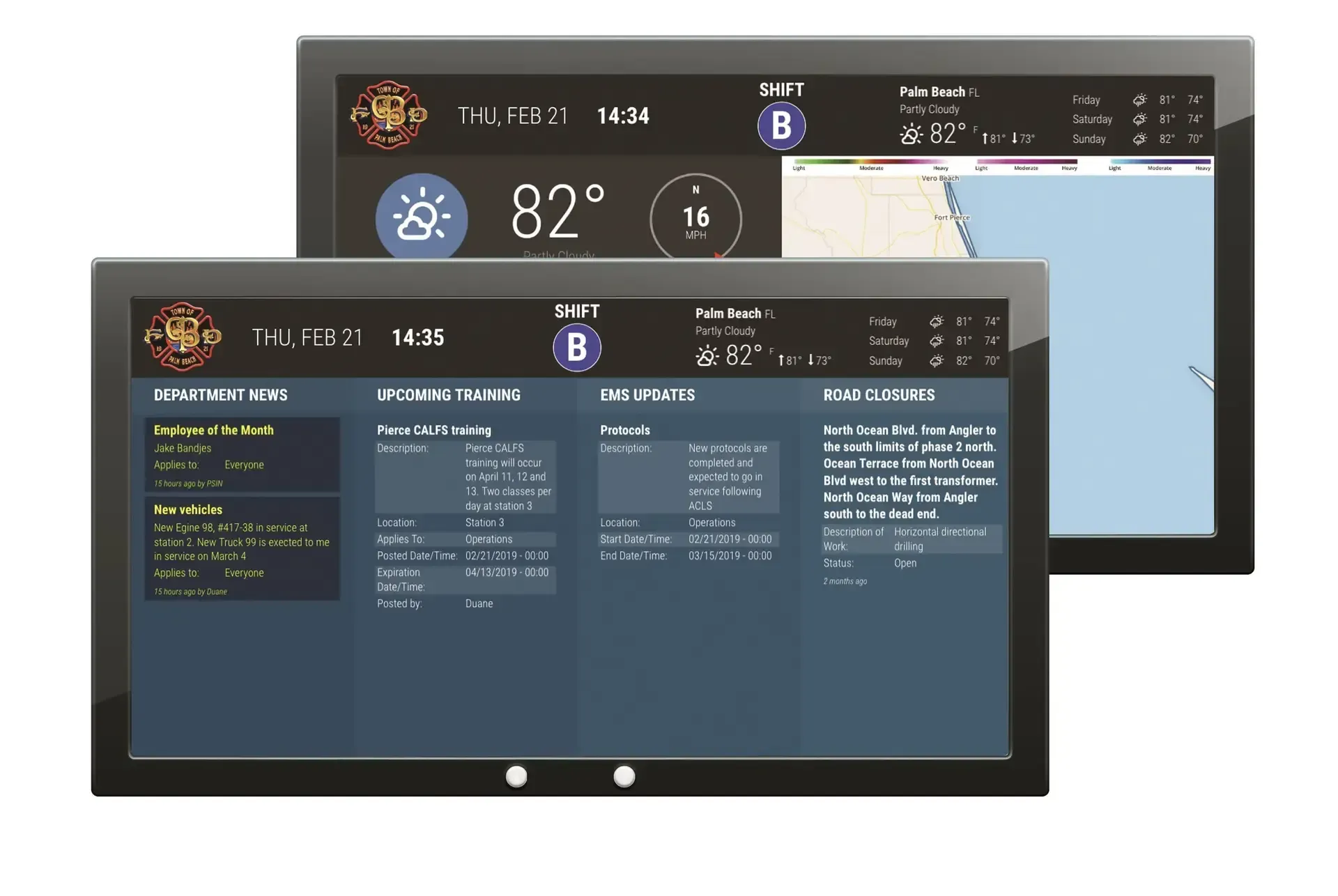 Town of Palm Beach Adds First Arriving Dashboards for Quicker Communication