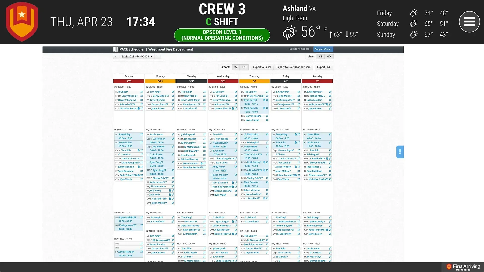 Pace Scheduler